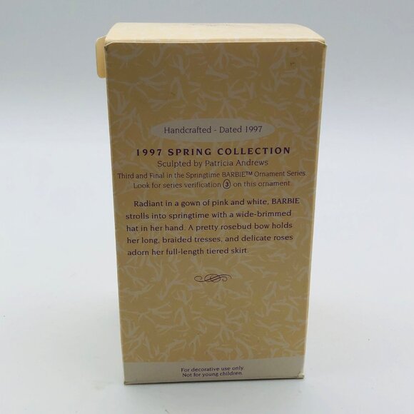 Barbie 1997 Springtime Keepsake Ornament Collectors Series - Picture 2 of 3